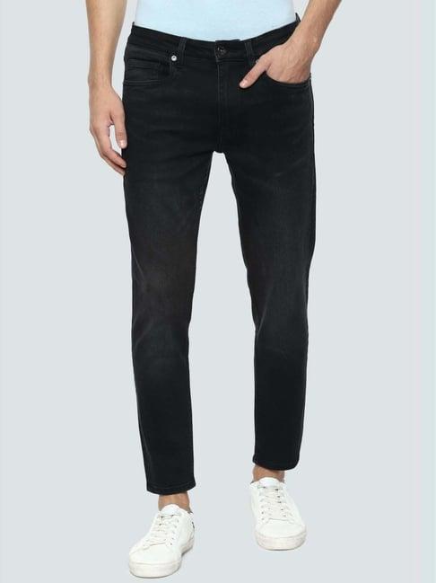 louis philippe jeans black regular fit jeans