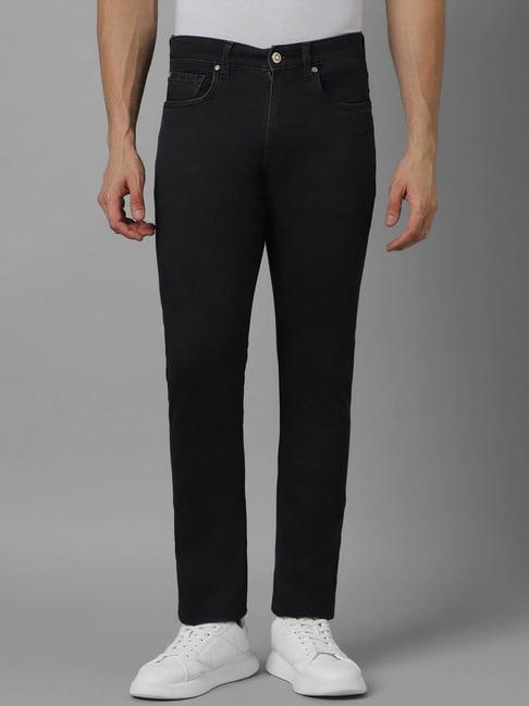 louis philippe jeans black slim fit jeans