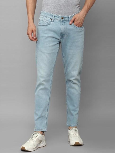 louis philippe jeans blue regular fit jeans