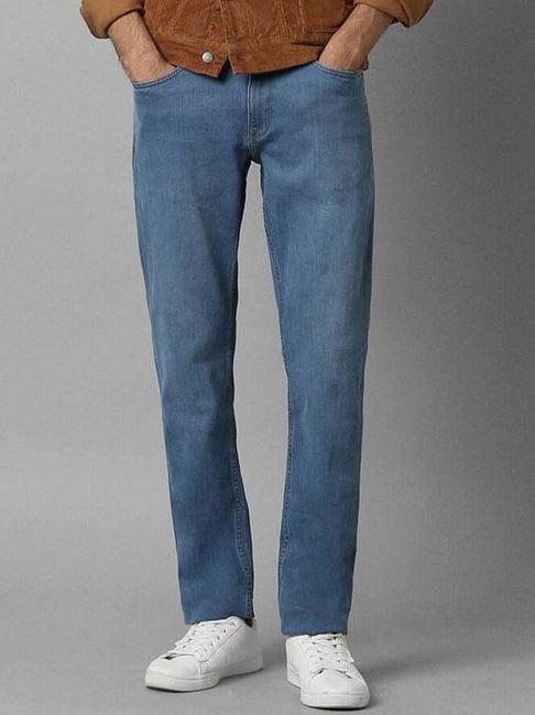 louis philippe jeans blue slim fit jeans