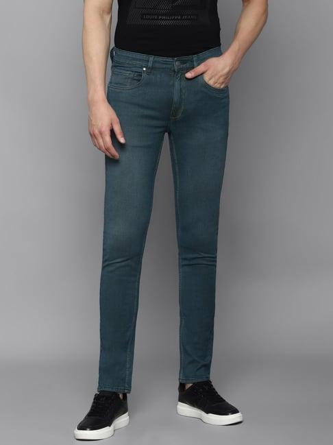 louis philippe jeans blue slim fit jeans