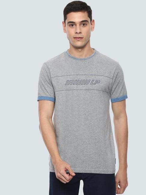 louis philippe jeans grey crew t-shirt