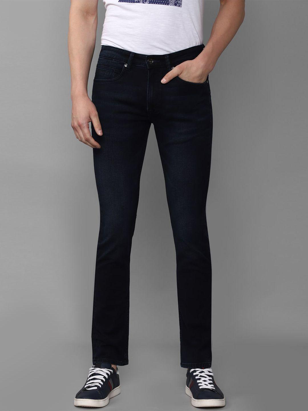 louis philippe jeans men navy blue slim fit jeans