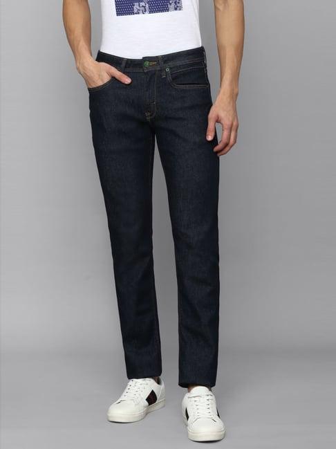 louis philippe jeans navy blue slim fit jeans