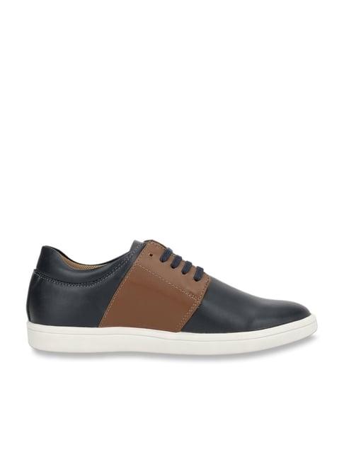 louis philippe men's black casual sneakers