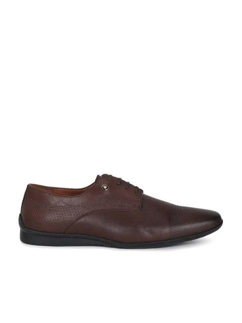 louis philippe men's brown derby shoes
