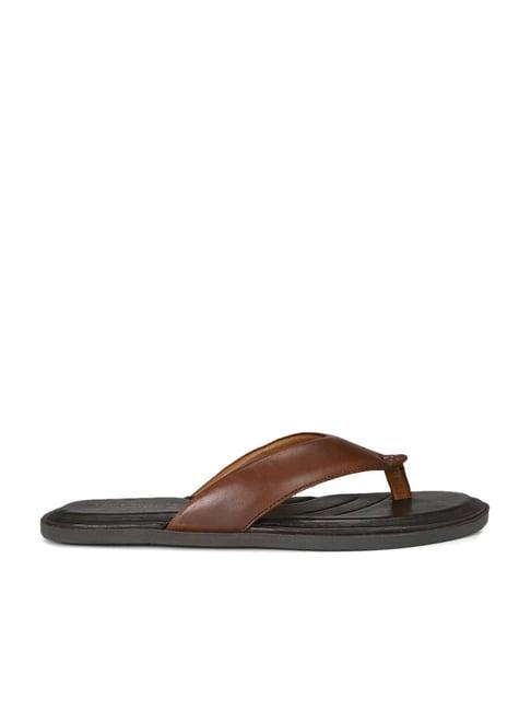 louis philippe men's brown thong sandals