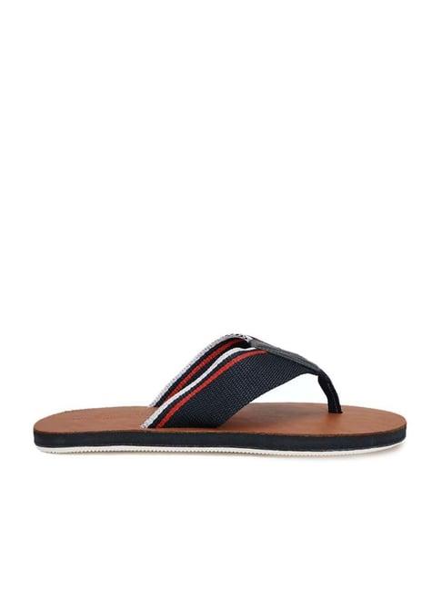 louis philippe men's navy thong sandals