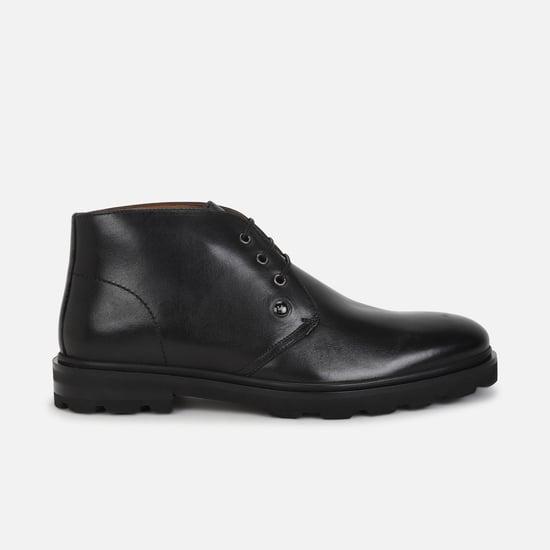 louis philippe men leather chukka boots