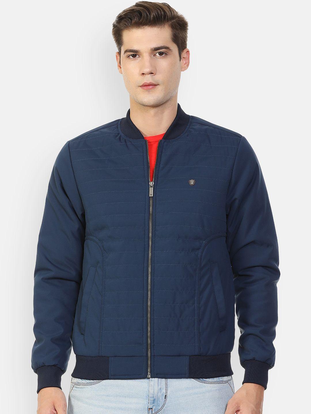 louis philippe men navy blue bomber jacket