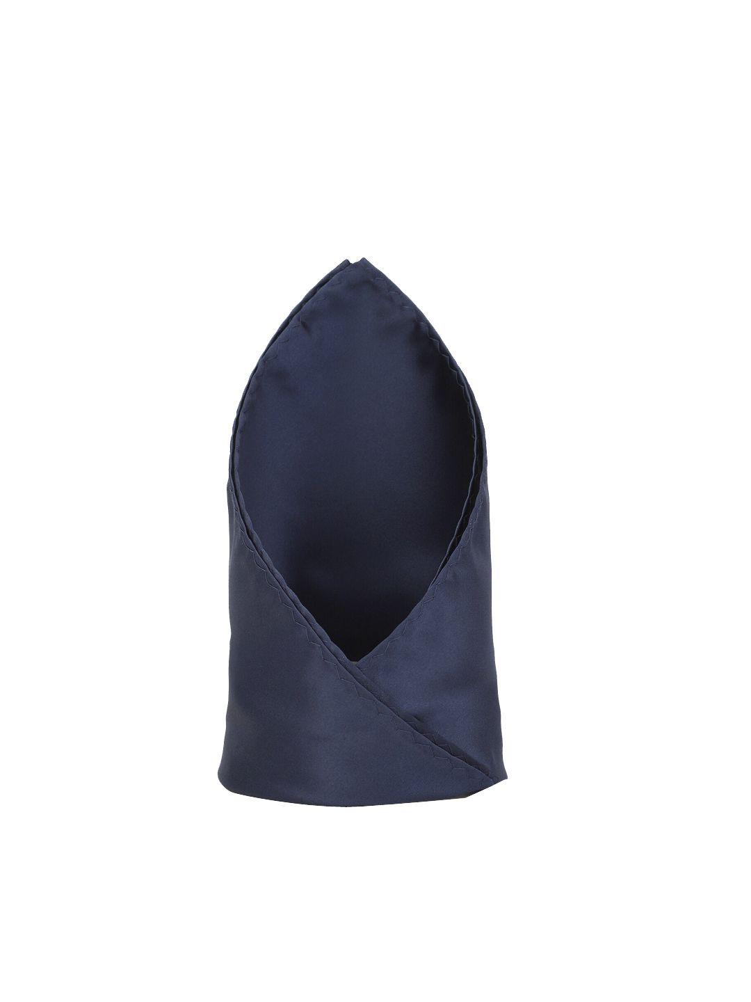 louis philippe men navy blue solid pocket square