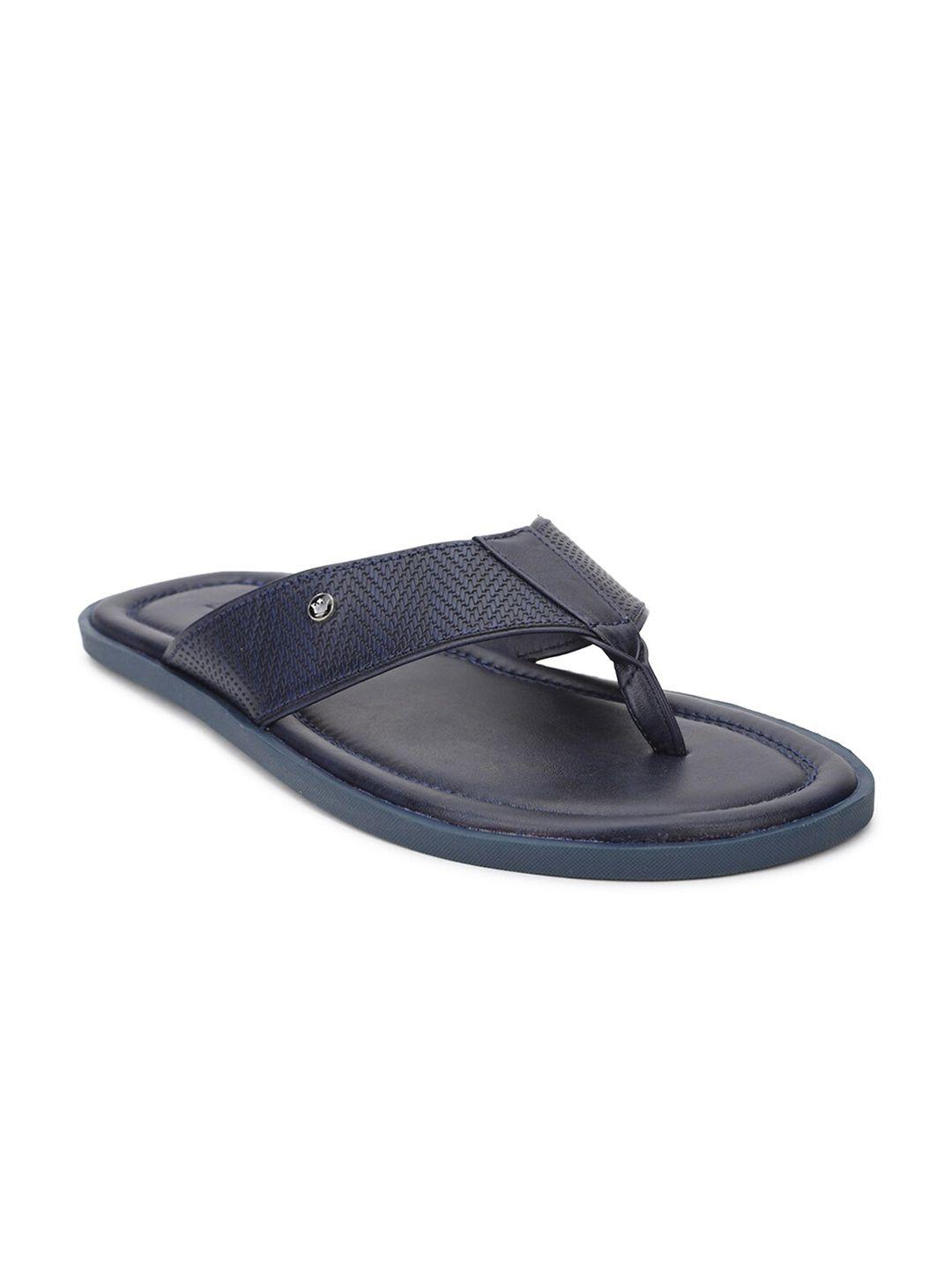 louis philippe men navy blue thong flip-flops