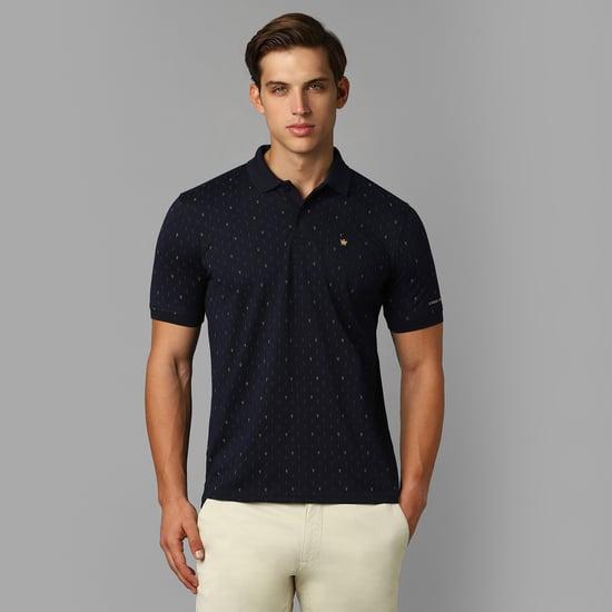 louis philippe men printed polo t-shirt