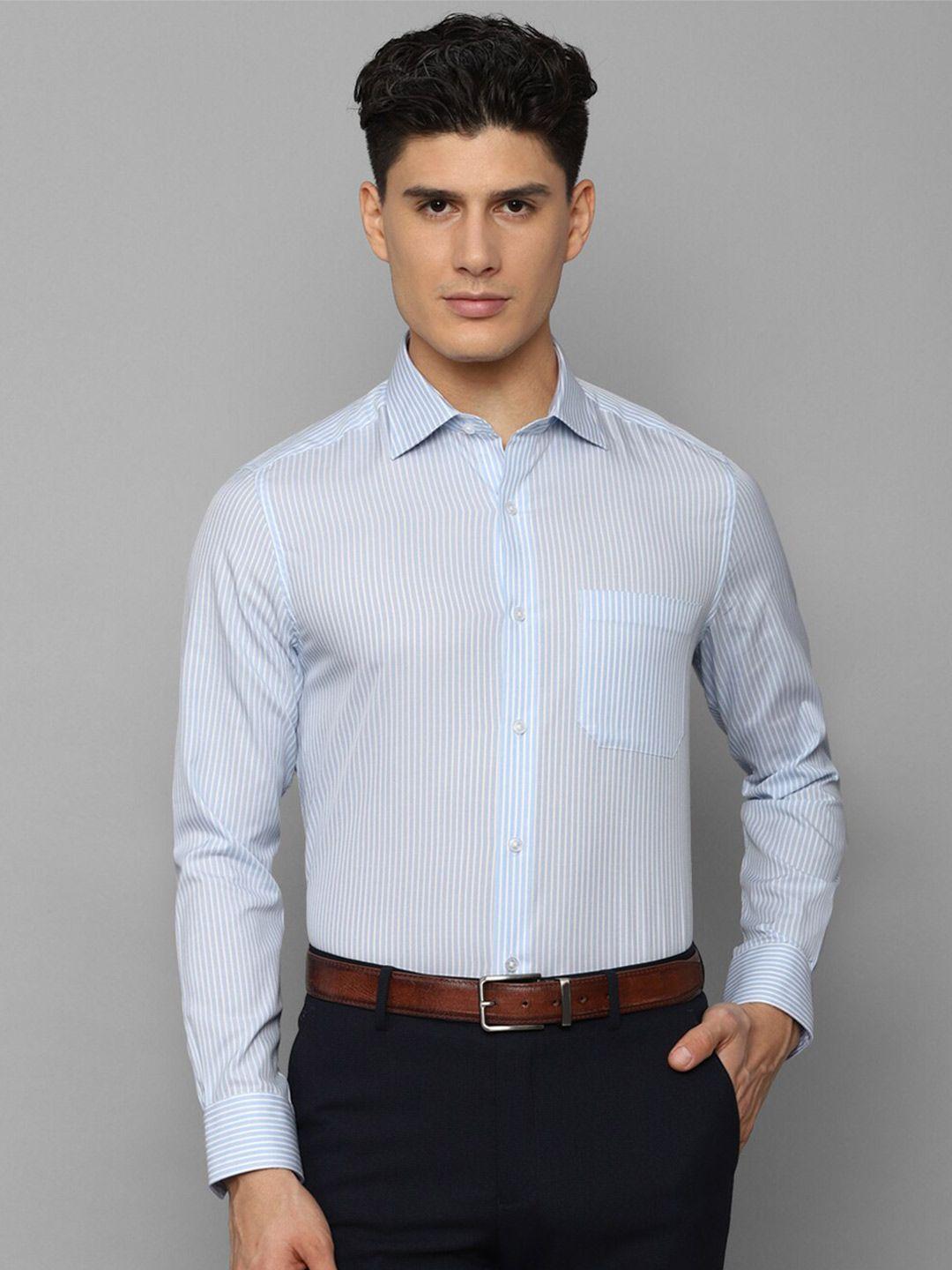 louis philippe men slim fit striped pure cotton formal shirt