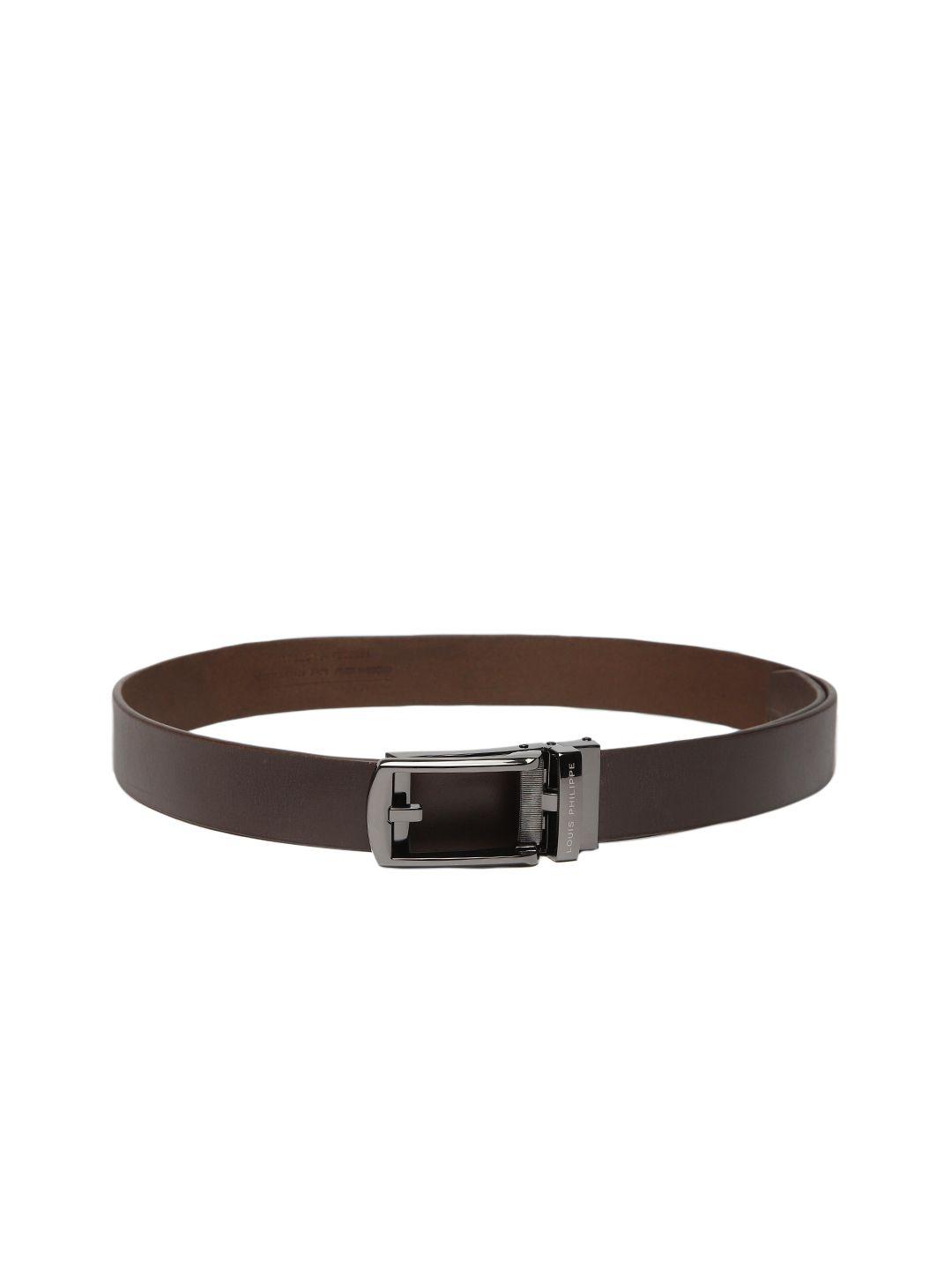 louis philippe men tan-brown solid belt