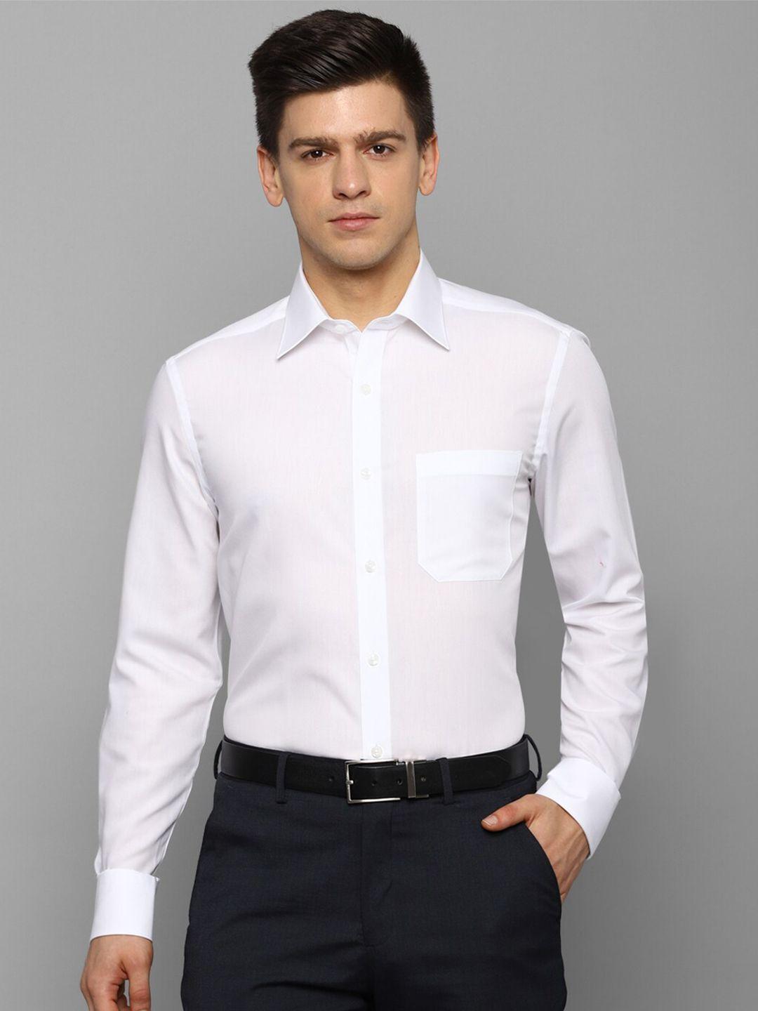 louis philippe men white formal cotton shirt