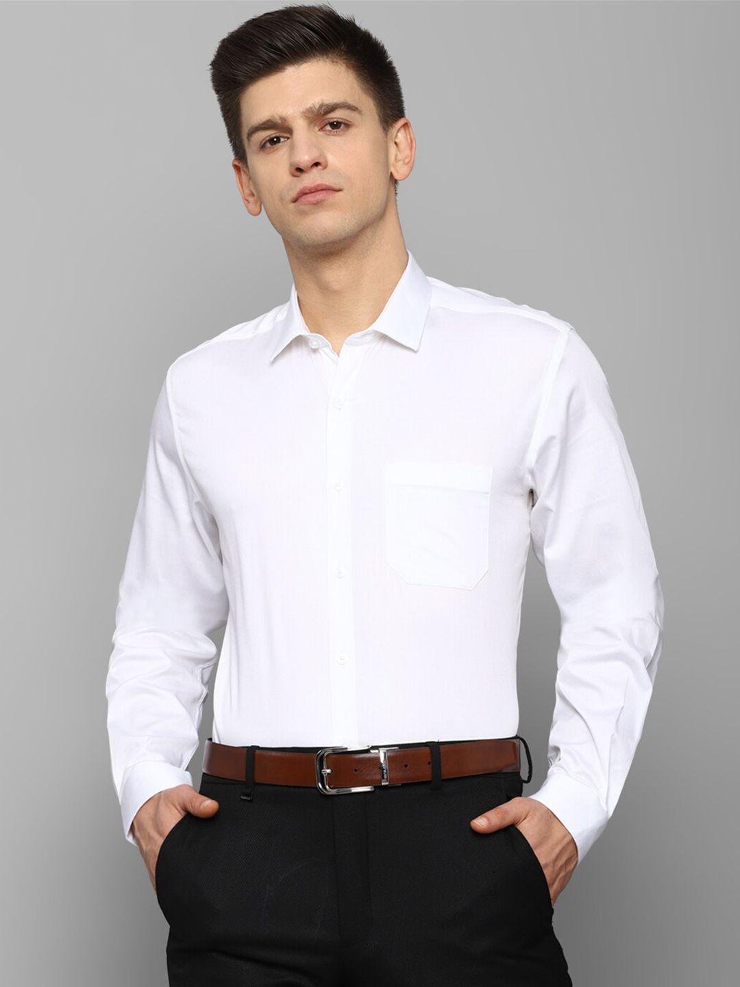 louis philippe men white slim fit casual shirt