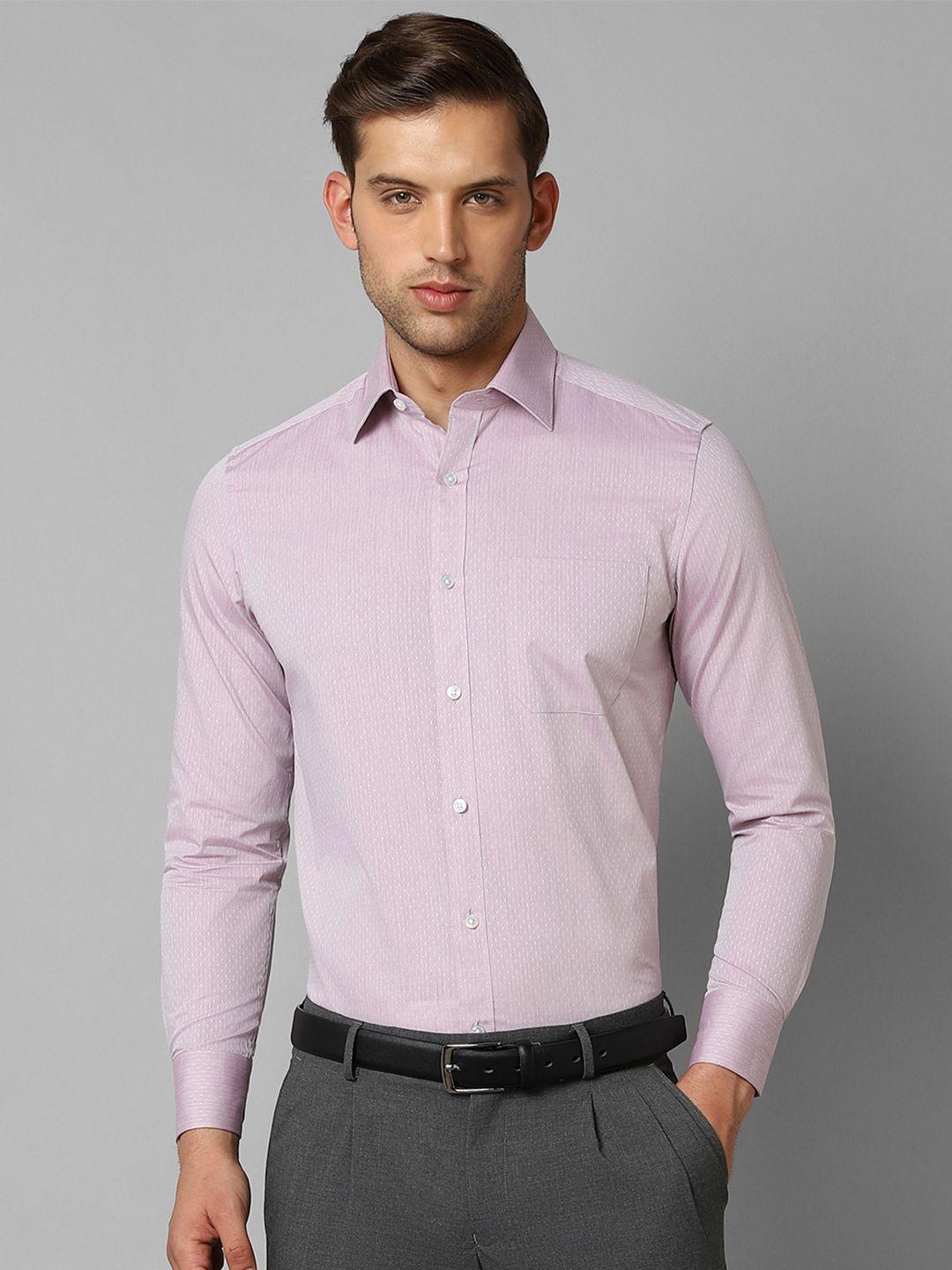 louis philippe micro ditsy casual pure cotton shirt