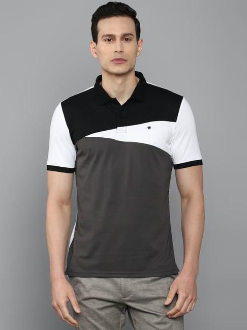 louis philippe multi cotton regular fit printed polo t-shirt