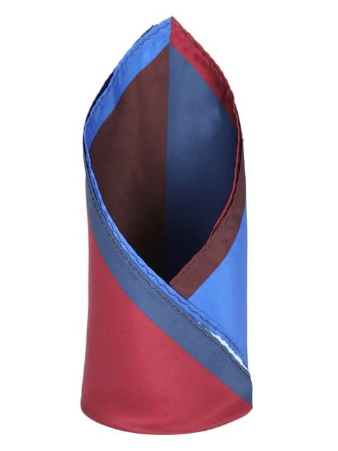 louis philippe multicolor color block pocket square