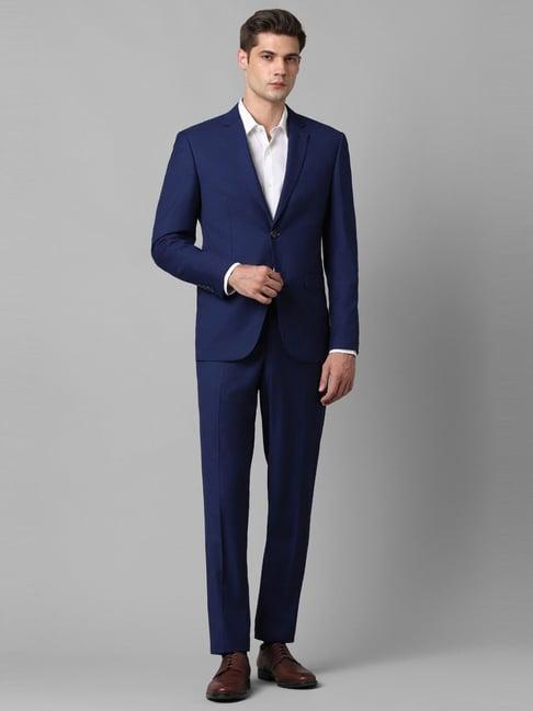 louis philippe navy  slim fit two piece suit
