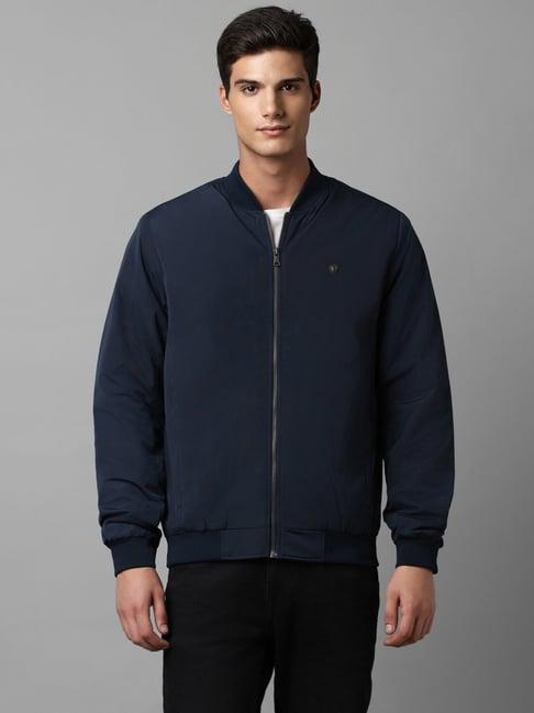 louis philippe navy regular fit bomber jacket