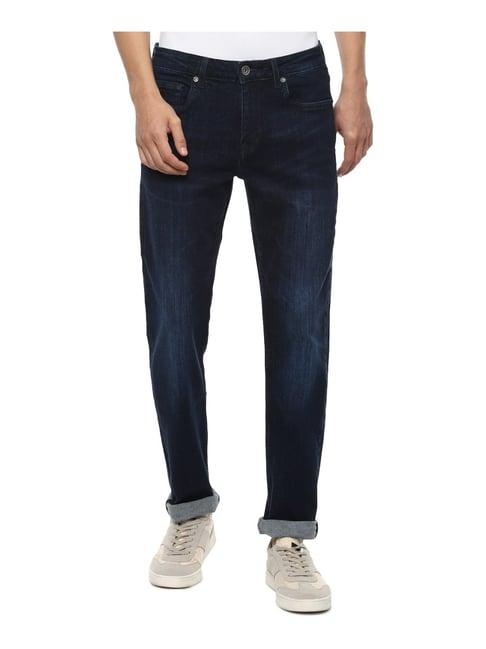 louis philippe navy slim fit jeans