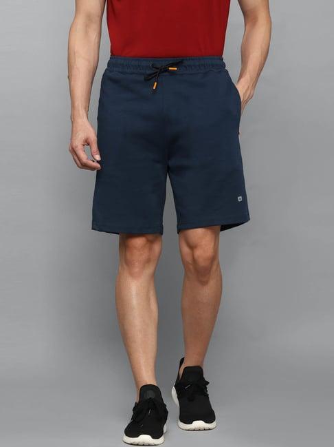 louis philippe navy slim fit shorts