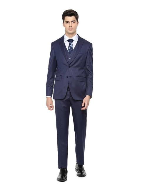 louis philippe navy solid three piece suit