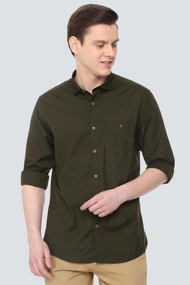 louis philippe olive shirt