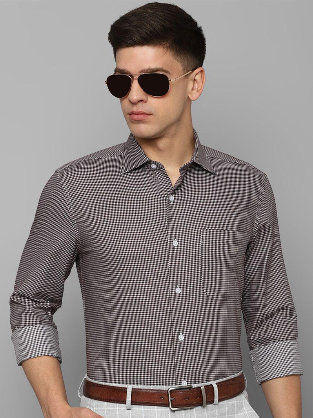 louis philippe printed formal pure cotton shirt