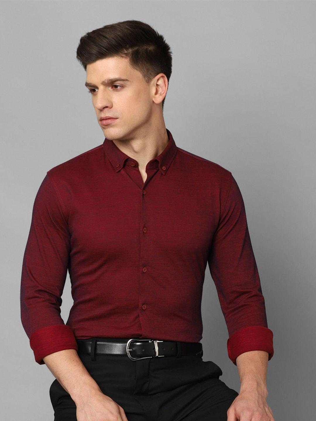 louis philippe pure cotton slim fit opaque formal shirt