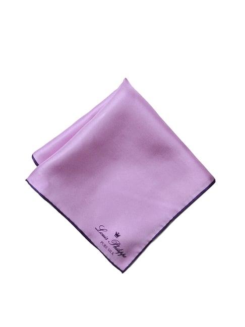 louis philippe purple solid pocket square