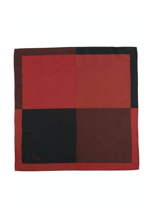 louis philippe red solid pocket squares