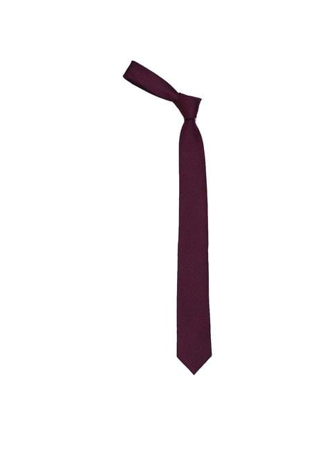 louis philippe red textured tie