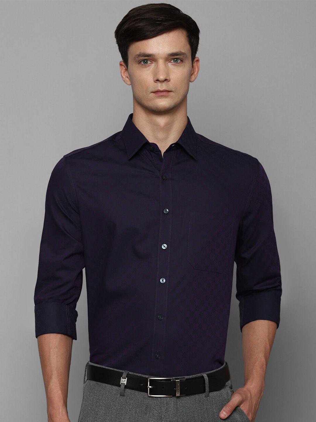 louis philippe slim fit opaque pure cotton formal shirt