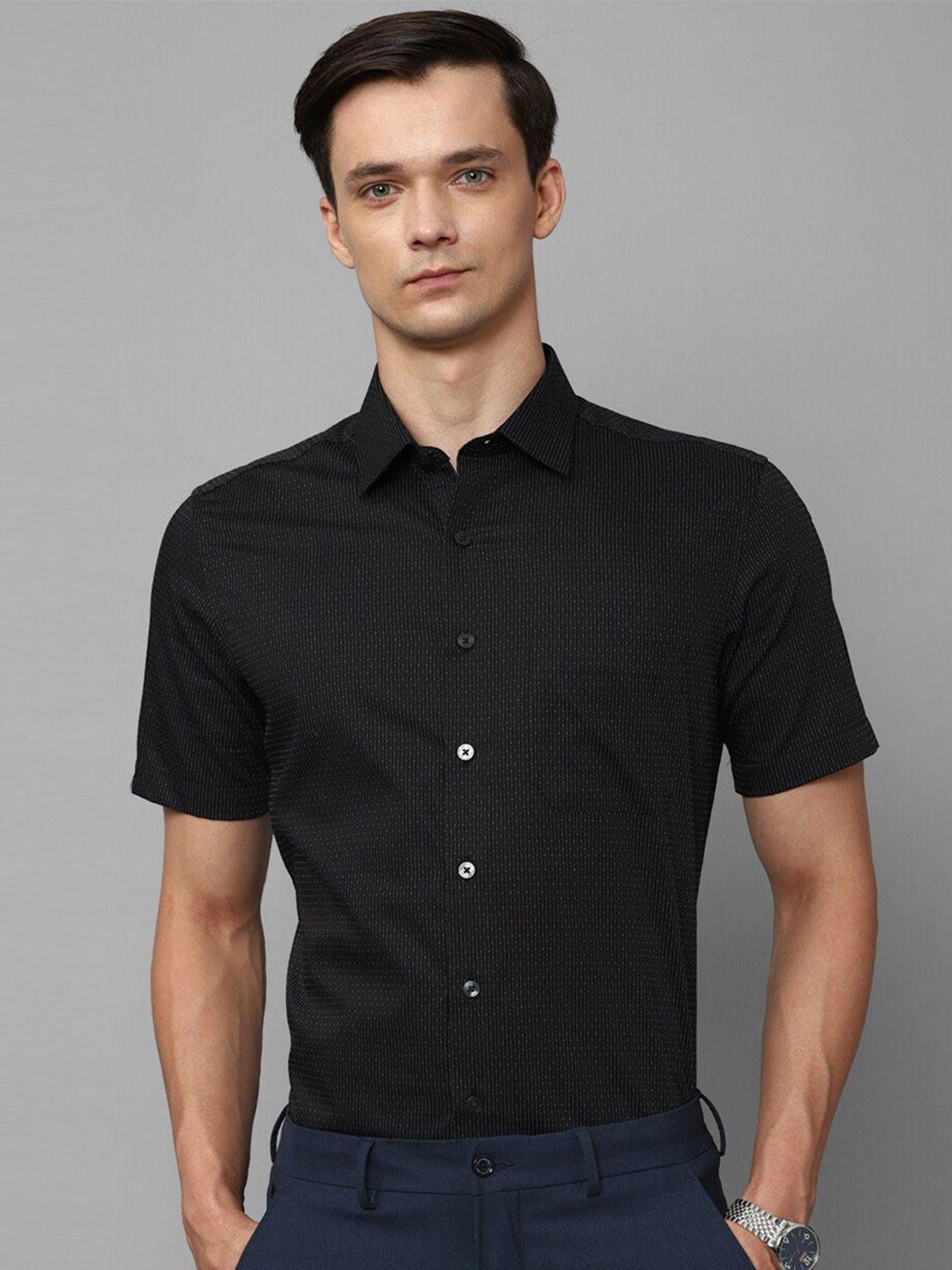 louis philippe slim fit striped pure cotton formal shirt