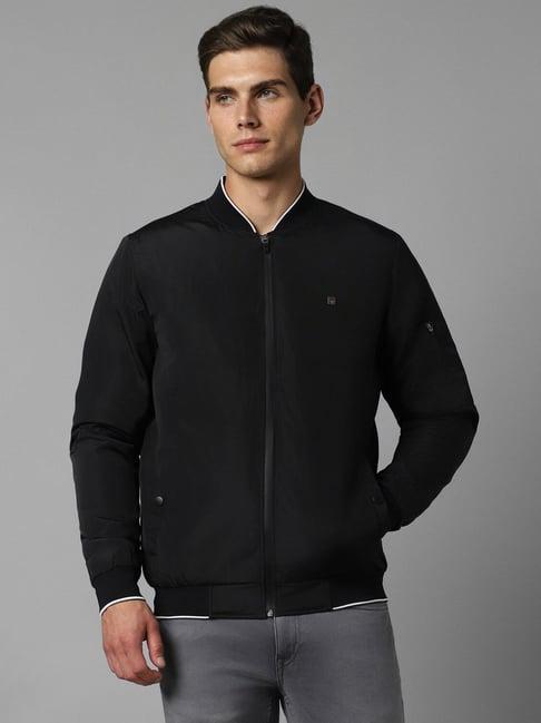 louis philippe sport black regular fit bomber jacket