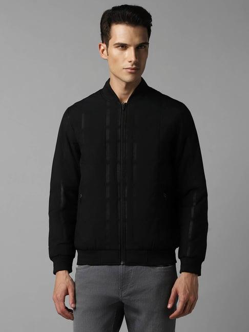 louis philippe sport black regular fit bomber jacket