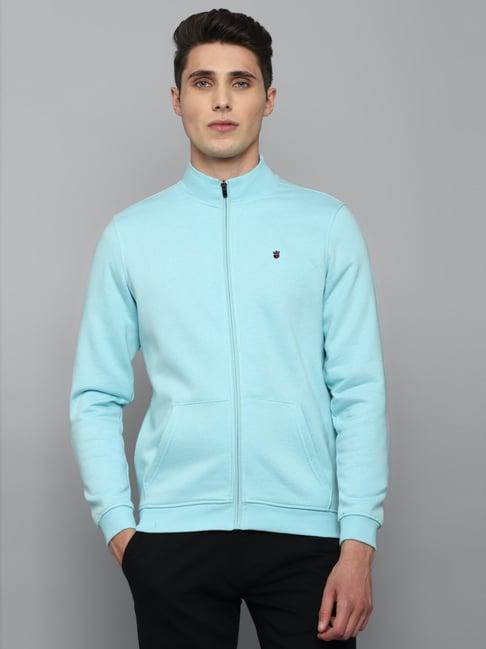 louis philippe sport blue regular fit sweatshirt