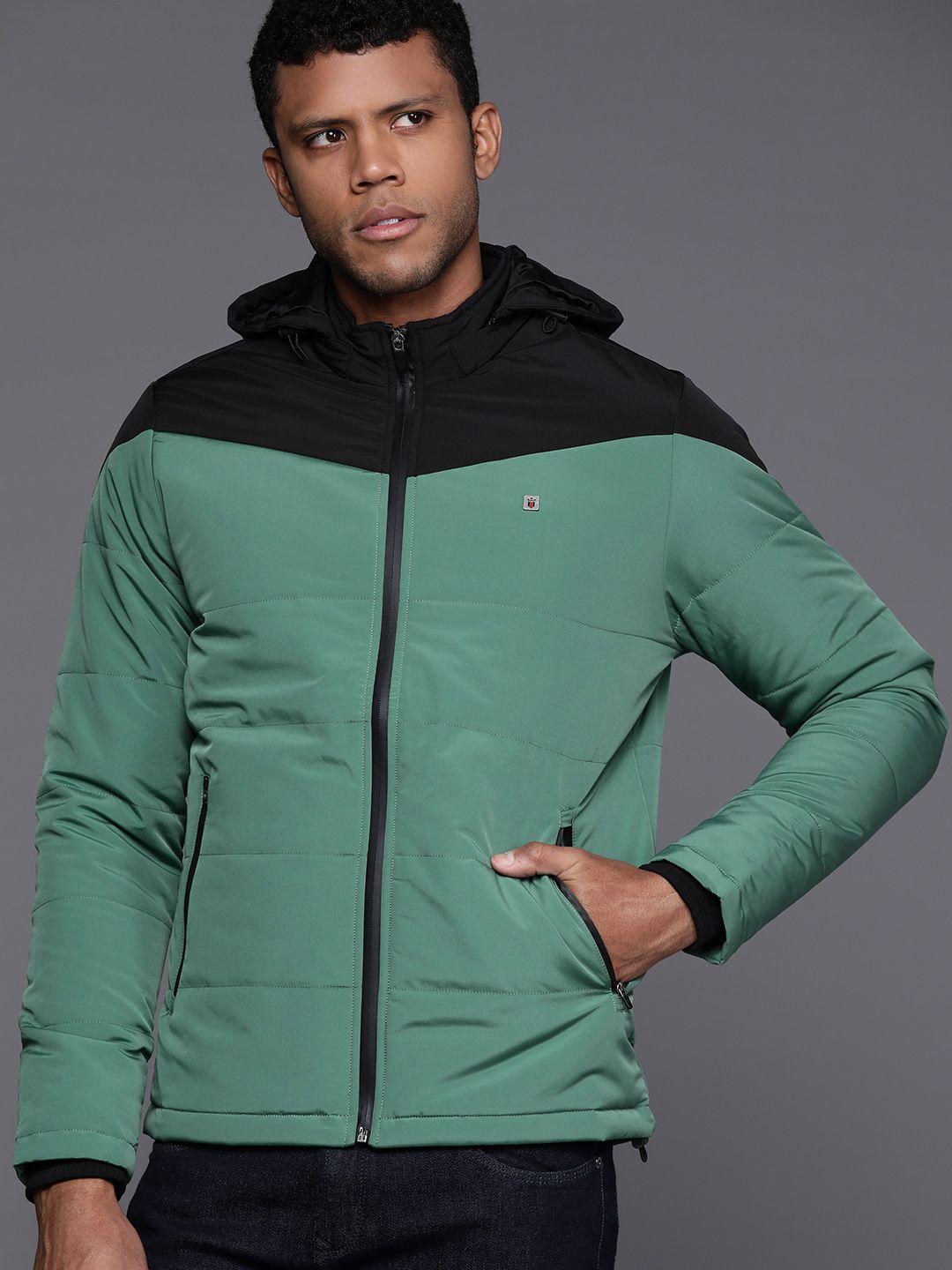 louis philippe sport colourblocked padded jacket