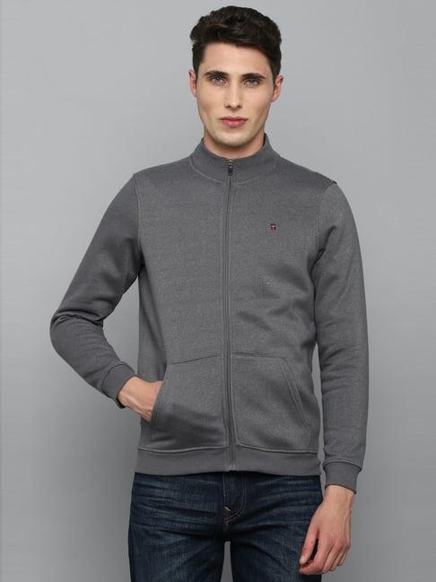 louis philippe sport grey regular fit sweatshirt