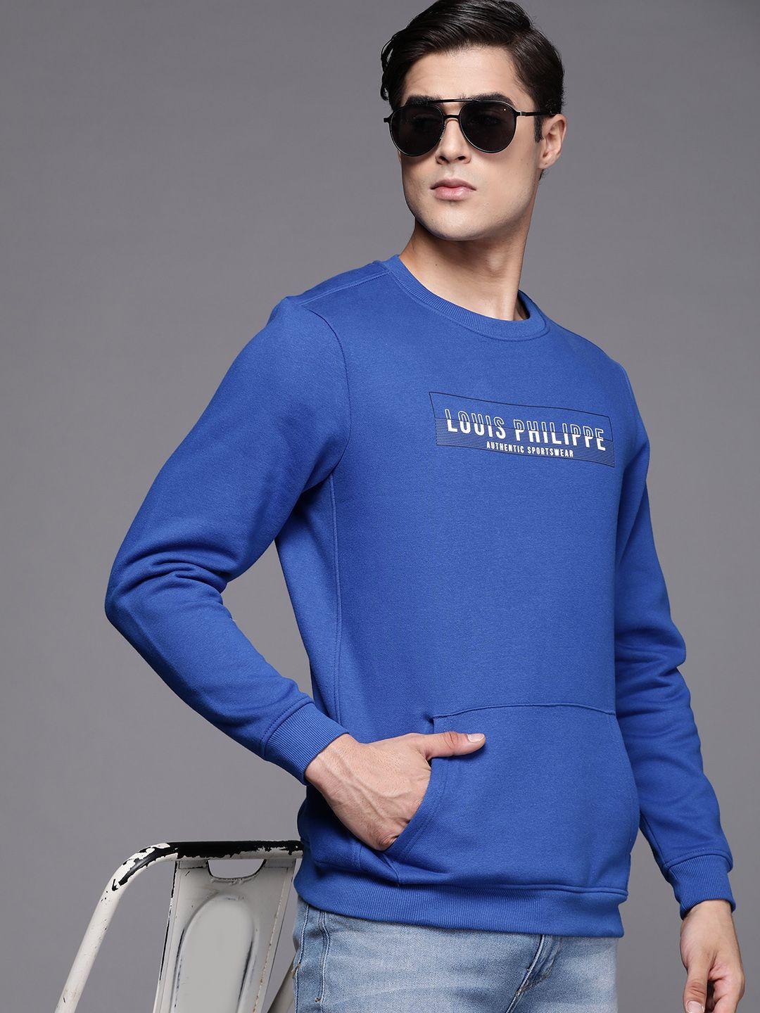 louis philippe sport men brand logo printed sweatshirt