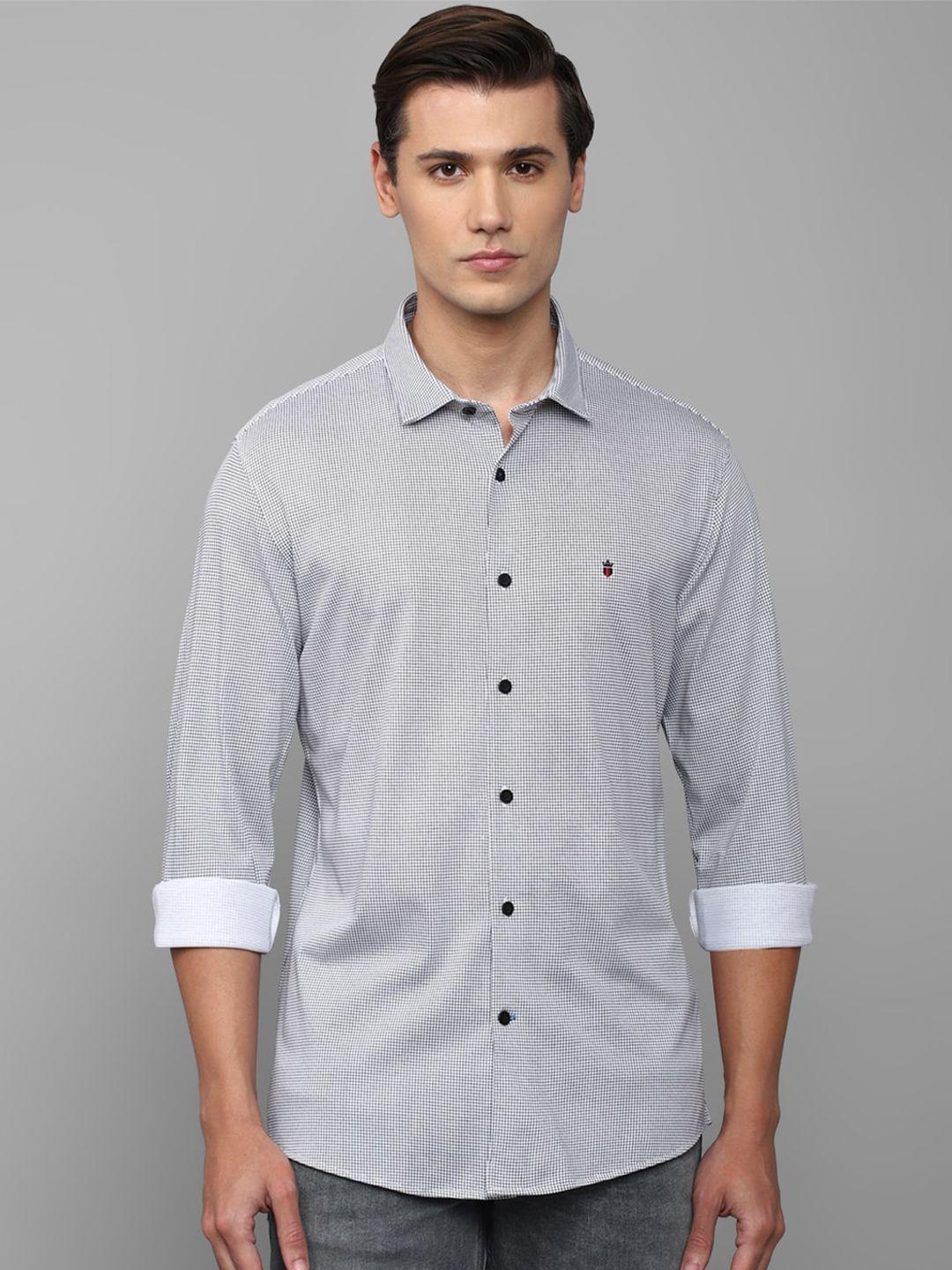 louis philippe sport men comfort slim fit printed cotton casual shirt