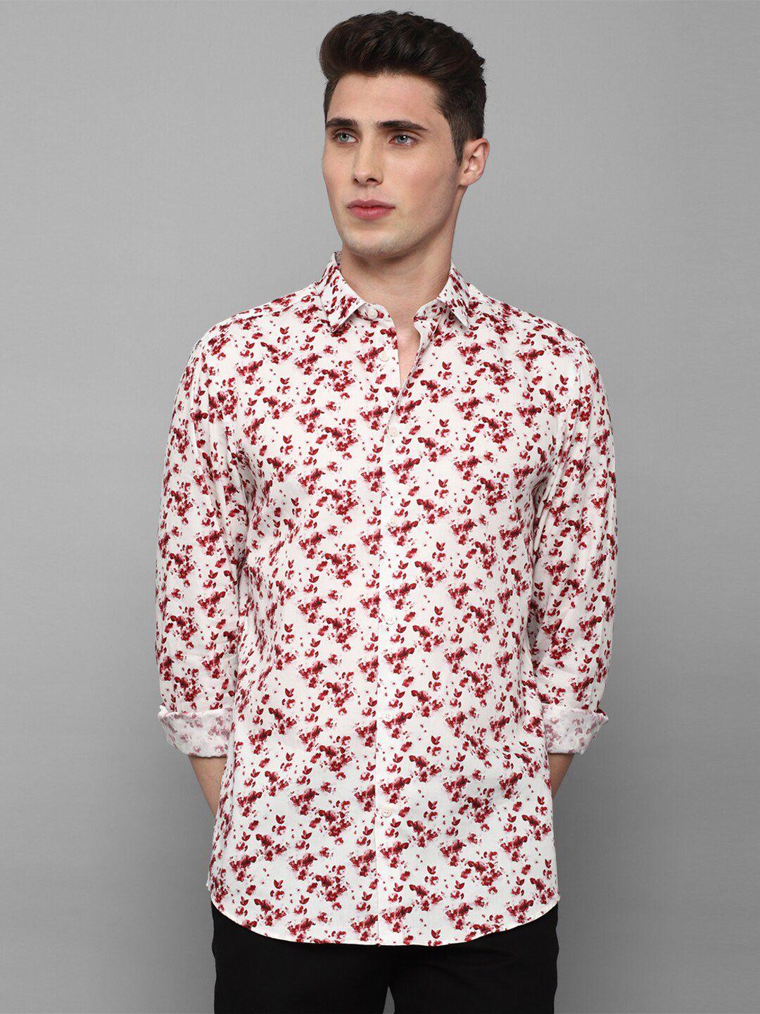 louis philippe sport men multicoloured slim fit floral printed casual shirt