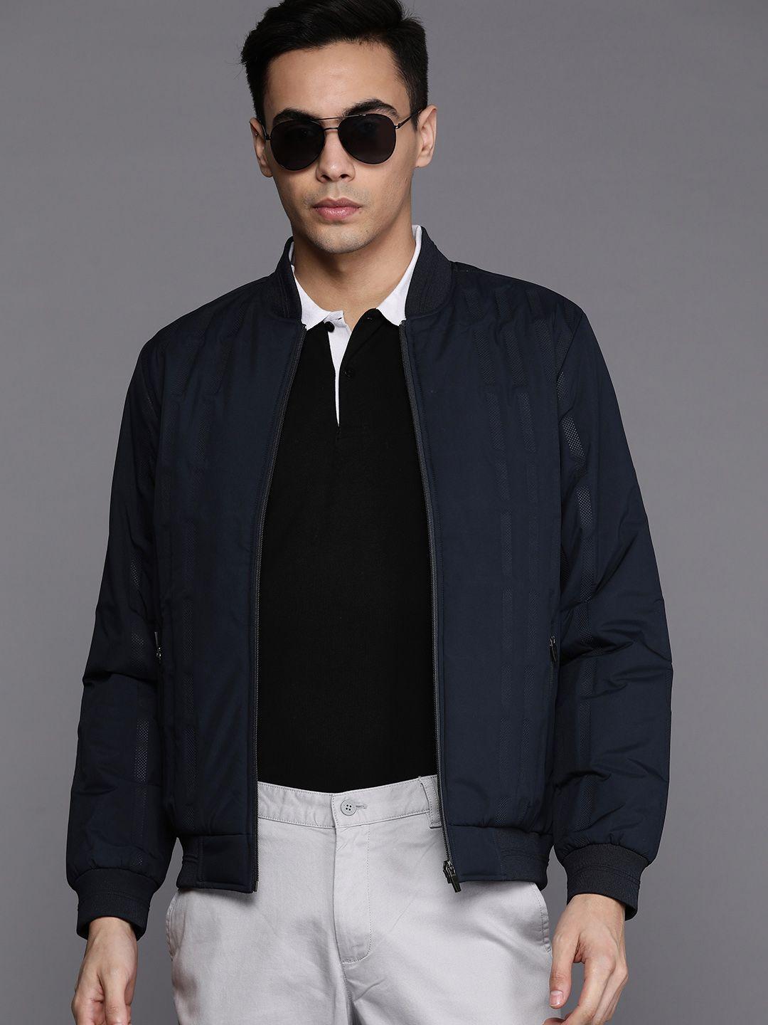 louis philippe sport men super slim fit bomber jacket