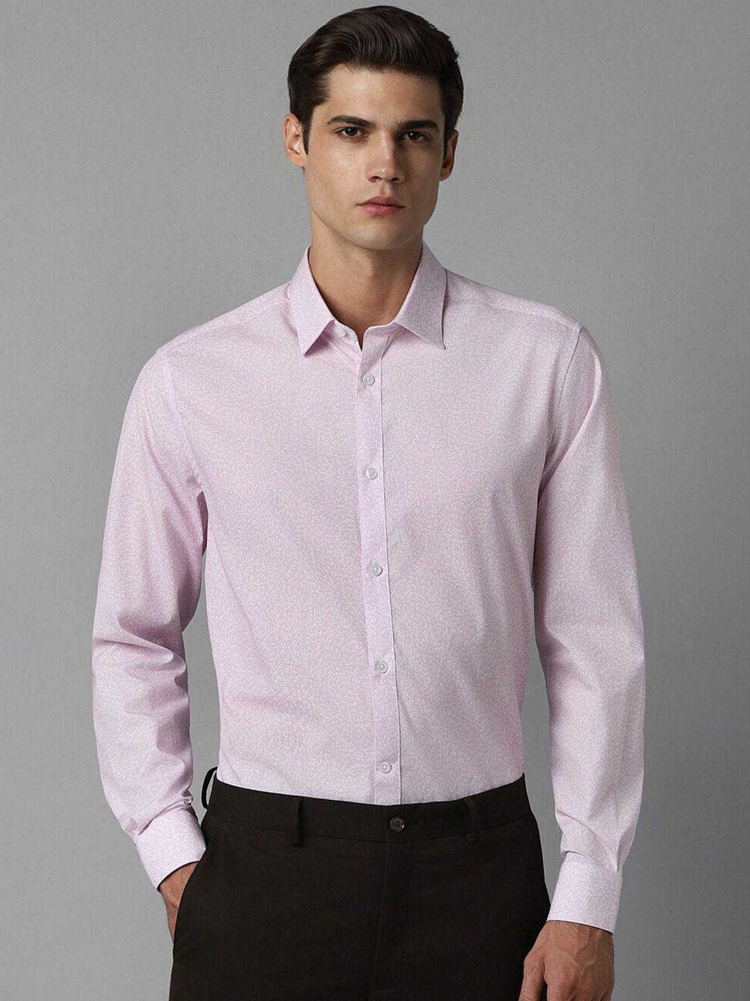 louis philippe sport micro ditsy printed regular fit pure cotton formal shirt