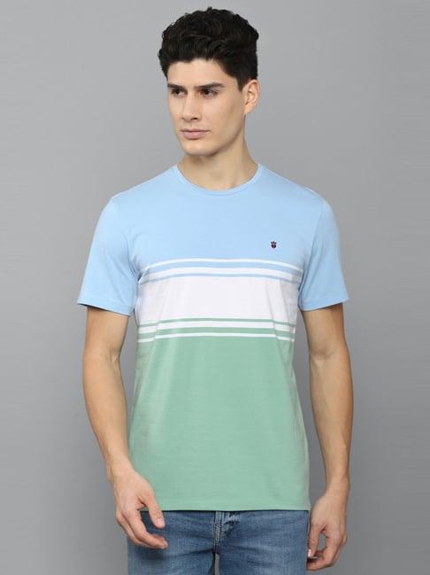 louis philippe sport multi cotton slim fit printed t-shirt