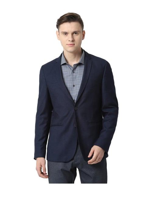 louis philippe sport navy full sleeves blazer