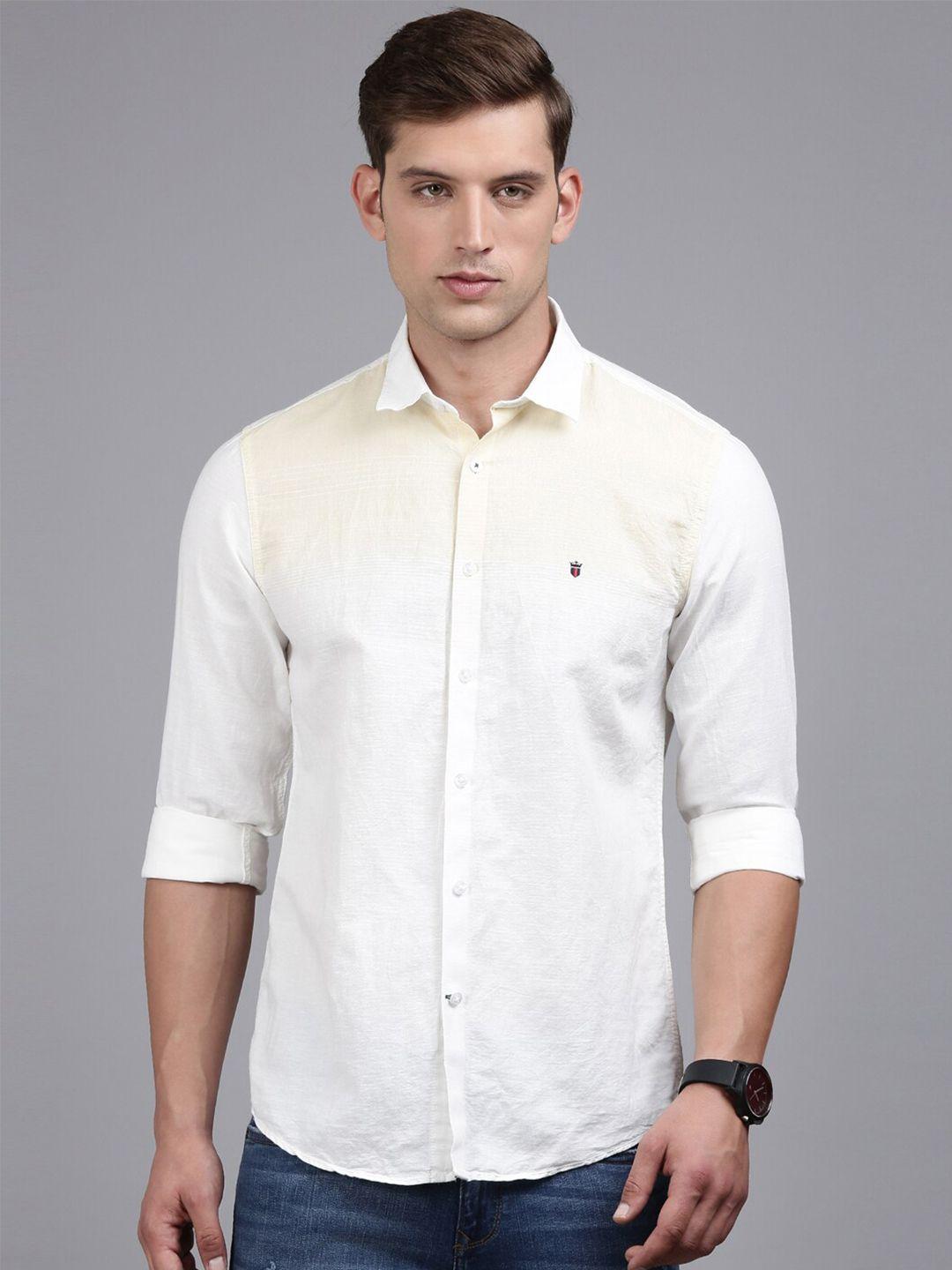 louis philippe sport slim fit cotton casual shirt